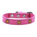 Mirage Pet Products Pink Daisy Widget Dog CollarBright Pink Size 20 631-38 BPK20